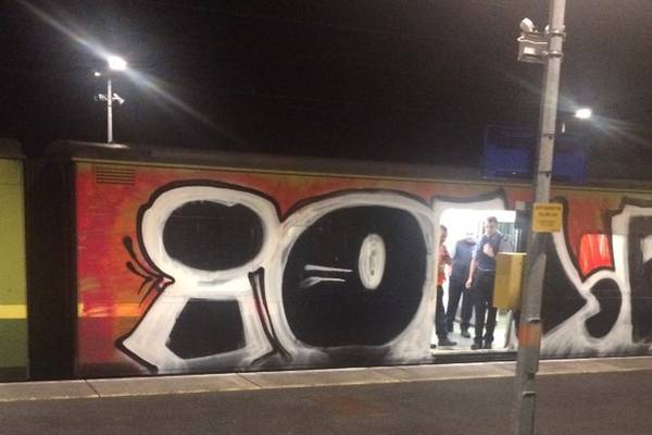 Passengers threatened in ‘unprecedented’ graffiti attack on Dart