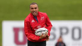 Simon Zebo starts Munster’s Pro 12 clash with Ulster