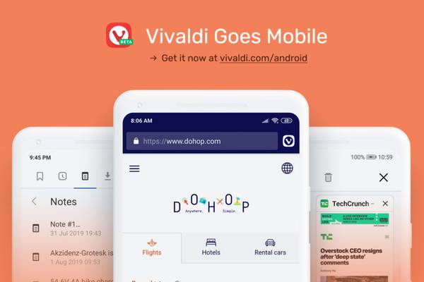 Vivaldi for Android offers alternative mobile browsing experience