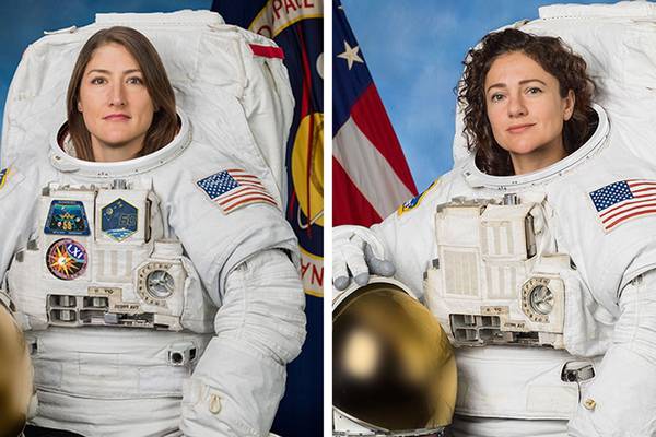 All-female spacewalk makes history at International Space Station