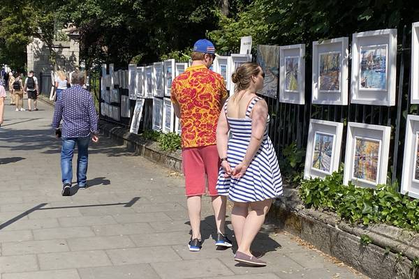Merrion Square open-air art gallery makes a welcome return