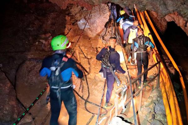 Parents of boys trapped in Thai cave tell coach: ‘please don’t blame yourself’