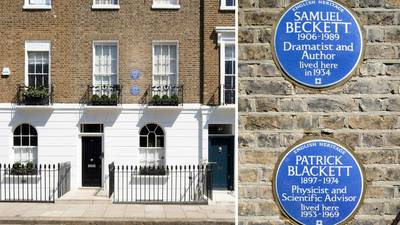 London honours Samuel Beckett with plaque at former home