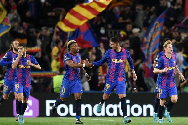 Barcelona wasteful at Camp Nou as Napoli hold on for draw