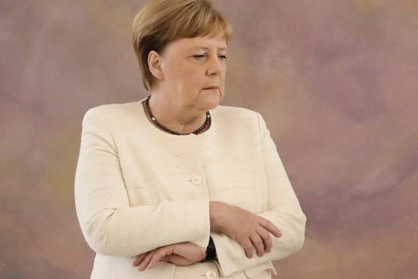 Angela Merkel seen shaking for second time in just over a week