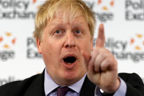 Boris Johnson criticised over suicide vest remarks on Irish border plan