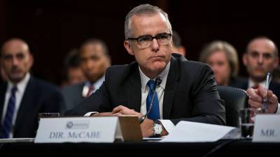 Charges against former deputy FBI chief McCabe dropped