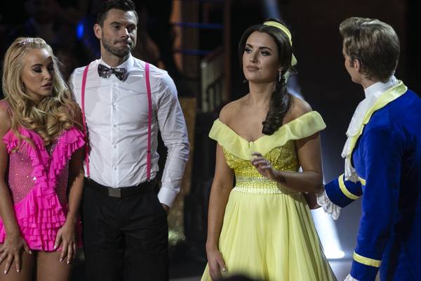 Dancing with the Stars: Holly Carpenter voted off with a chilling look
