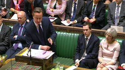 David  Cameron makes a case for military attacks in  Syria