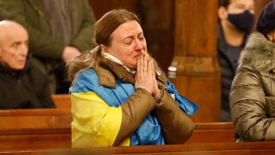 Ukrainian belief shines brightly as worshippers pray for peace