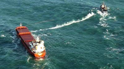 Ship safely berthed in Cork  after marathon towing operation