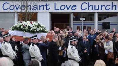 Ian Ogle’s ‘unparalleled bravery’ recalled at Belfast funeral