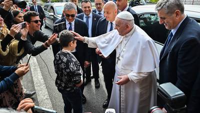 'I'm still alive': Pope Francis leaves hospital