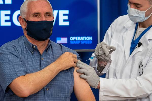 Coronavirus: Pence receives vaccination live on TV