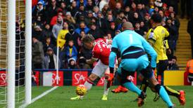 Troy Deeney own goal sends Manchester United top of the table