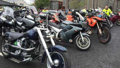 Bikers and friends pay final respects to Aidan Lynam
