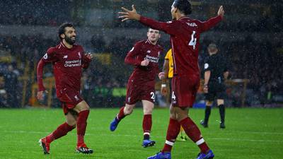 Liverpool are top of the league for Christmas after Wolves win