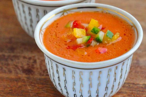 Try these gazpacho shots for a taste of pure summer