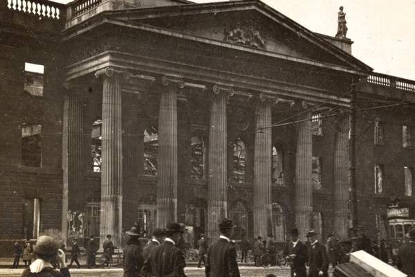 ‘My father was on the streets of Dublin in 1916,’ he said. ‘On the wrong side’