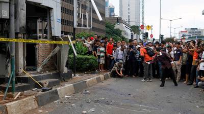 Indonesia blames Isis for Jakarta attack killing seven