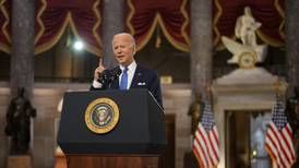 Biden calls for passing of voting rights legislation on first anniversary of Capitol attack
