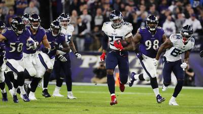 NFL play-offs: Tennessee Titans stun Baltimore Ravens