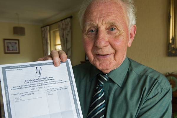 80-year-old Leaving Cert student delighted with his results