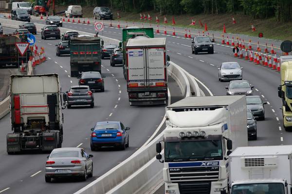 M7 upgrade: All three lanes now open but at reduced speed limit
