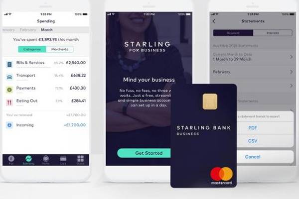 Starling Bank raises £60m as it prepares for Irish launch