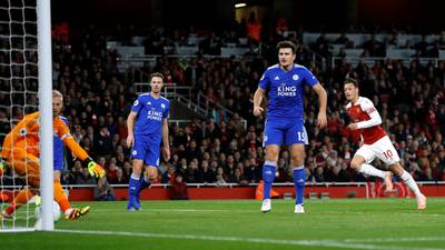 Arsenal eventually tame Leicester to make it a perfect 10