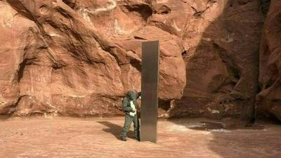 That mysterious monolith found in US desert? It’s gone, officials say