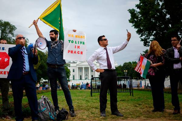 ‘We feel betrayed’: Kurds in US voice anger at Trump’s troop pullback