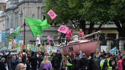 Extinction Rebellion activists begin Dublin climate protest
