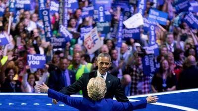 Maureen Dowd: How Obama has passed his baton to Hillary Clinton