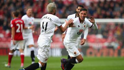 Jose Holebas screamer helps Watford to win at Middlesbrough