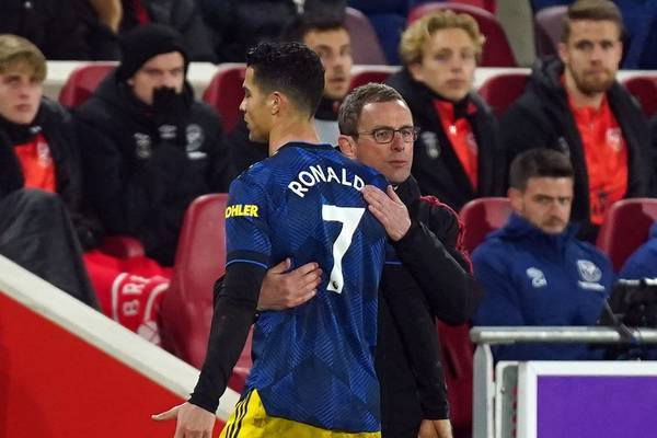 Manchester United boss chides Ronaldo over Brentford conduct