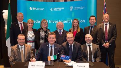 Dublin tech firm signs €20m deal with Australia’s biggest telecom group