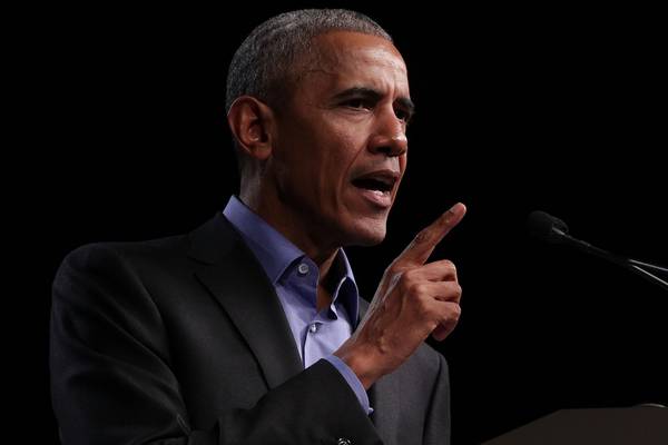 Obama condemns ‘politics of division’ in pointed rebuke of Trump