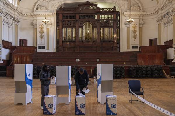 South Africans cast votes in most competitive election since end of apartheid