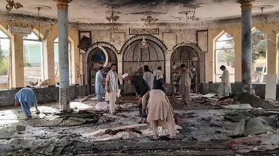 Dozens killed in suicide bombing on Afghan mosque