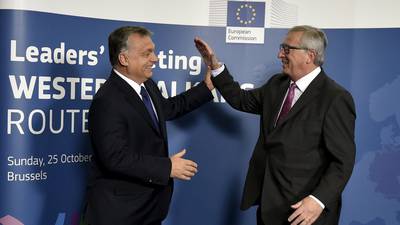 EU will ‘fall apart’ if no agreement over refugees in Balkans