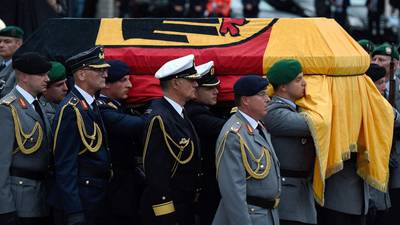 Helmut Kohl ‘a giant of the postwar era’, memorial hears
