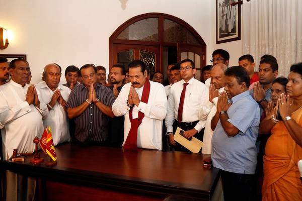 Sri Lankan prime minister resigns 1½ months into job