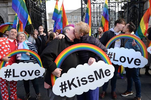 Homophobic attack prompts protest outside Leinster House