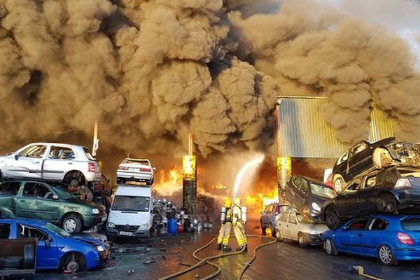 EPA monitoring air quality after major fire at car recycling plant