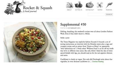 Rocket and Squash food blog gives foodies  tasty, well-written  recipes
