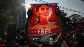 Aung San Suu Kyi ‘looks unwell’ as she goes on trial in Myanmar