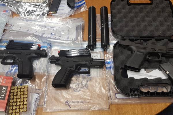 Major haul of €500,000 cash, guns and drugs seized from organised gang