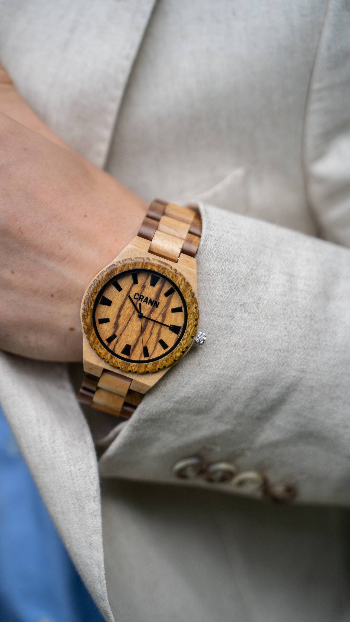 Crann recycled wooden Turas watch, €109 from crann.co/collections/woodenwatches