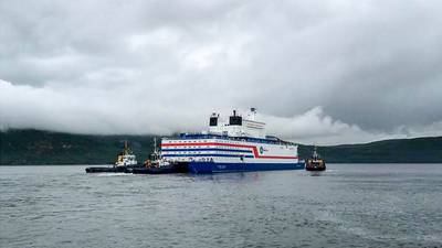 Russia’s floating nuclear power plant sets sail across Arctic